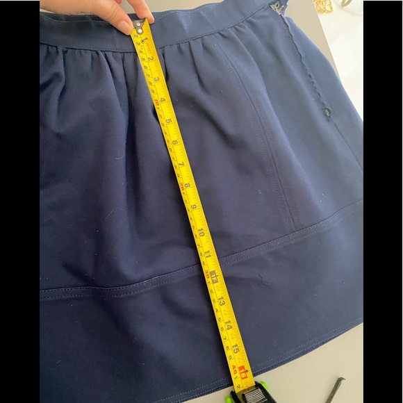 Madewell Snap Button A-Line Mini Skirt - Women | Color: Blue | Size: 4 - Picture 6 of 7